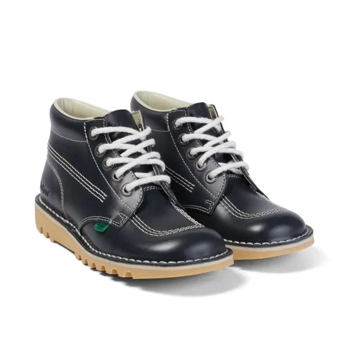 Kick Hi de cuero azul marino para mujer