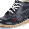 Kick Hi de cuero azul marino para mujer