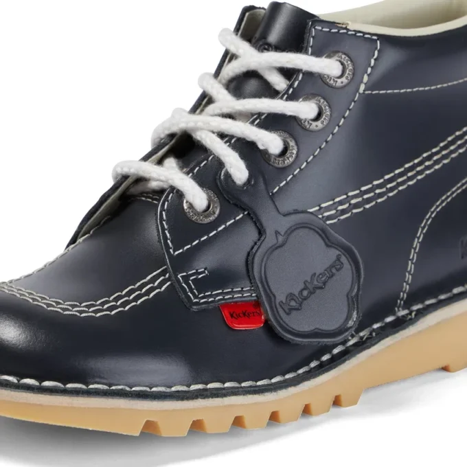Kick Hi de cuero azul marino para mujer