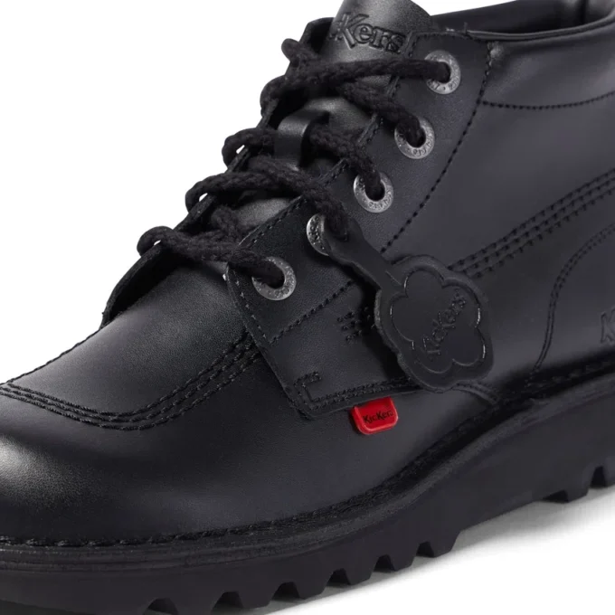 Kick Hi de cuero negro para hombre