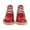 Kick Hi de cuero para hombre, color rojo