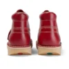 Kick Hi de cuero para hombre, color rojo