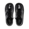 Kick Hi Hi Zip de charol para niños y niñas, negro
