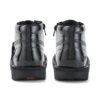 Kick Hi Hi Zip de charol para niños y niñas, negro