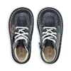 Kick Hi Hi Zip de cuero para niños unisex azul marino