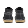 Kick Hi Hi Zip de cuero para niños unisex, negro/blanco