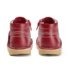 Kick Hi Hi Zip de cuero para niños, unisex, rojo