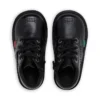 Kick Hi Hi Zip de piel alternativa para niños unisex, negro