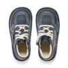 Kick Hi Hi Zip de piel sintética para niños, unisex, azul marino