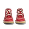 Kick Hi Hi Zip de piel sintética para niños unisex, rojo