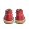 Kick Hi Hi Zip de piel sintética para niños unisex, rojo