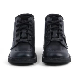 Kick Hi Mix Mesh Leather Black para jóvenes unisex