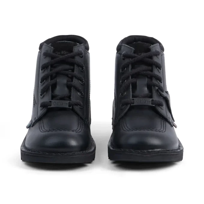 Kick Hi Mix Mesh Leather Black para jóvenes unisex