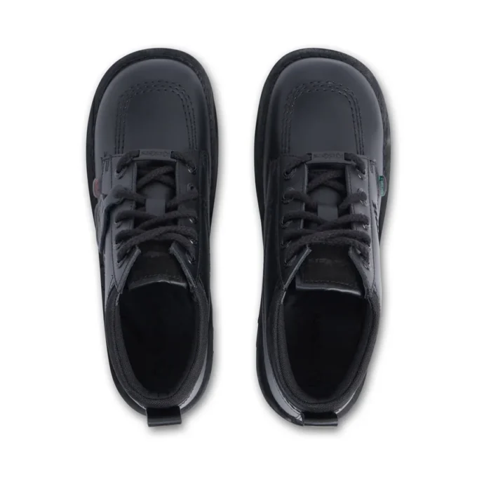 Kick Hi Mix Mesh Leather Black para jóvenes unisex