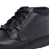 Kick Hi Mix Mesh Leather Black para jóvenes unisex