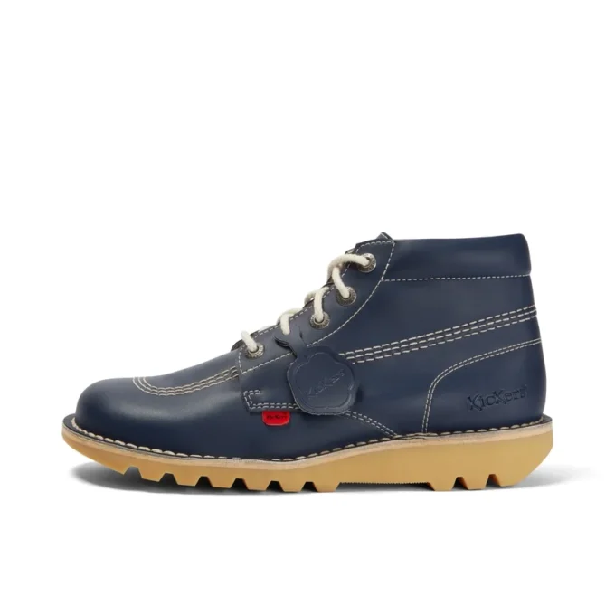 Kick Hi para adultos unisex, alternativa al cuero, azul marino