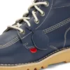 Kick Hi para adultos unisex, alternativa al cuero, azul marino