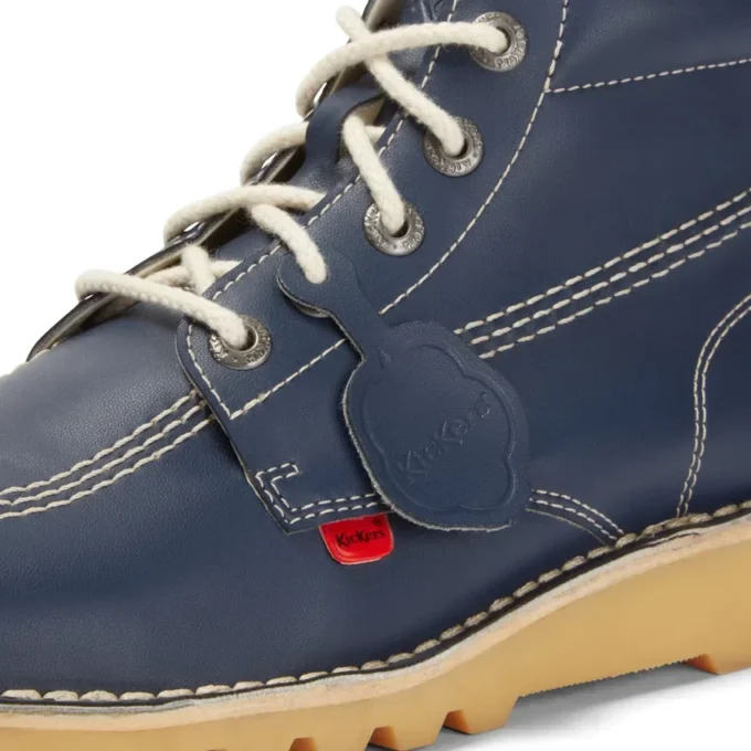 Kick Hi para adultos unisex, alternativa al cuero, azul marino