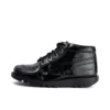 Kick Hi para mujer, piel sintética, charol, negro