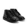 Kick Hi para mujer, piel sintética, charol, negro