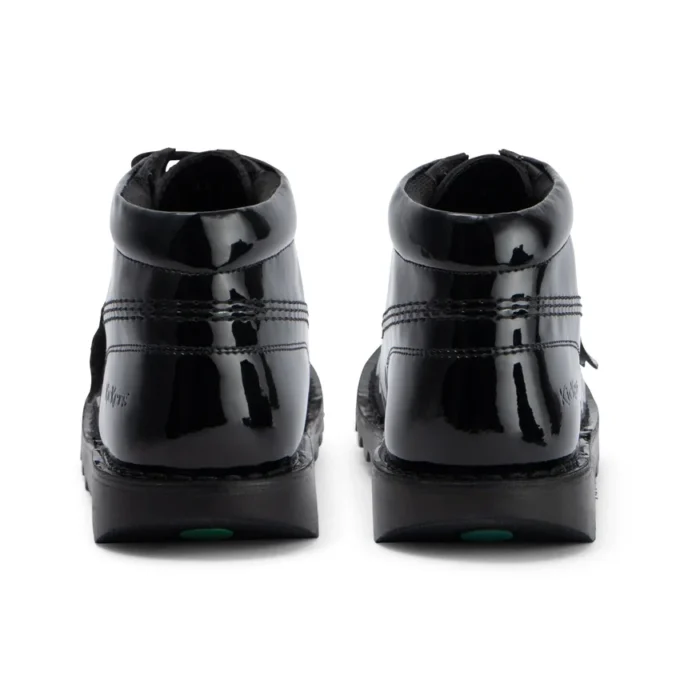 Kick Hi para mujer, piel sintética, charol, negro