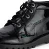 Kick Hi para mujer, piel sintética, charol, negro