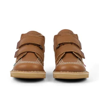 Kick Hi Roll de piel color tostado, unisex para niños