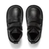 Kick Hi Roll de piel para niño, negro