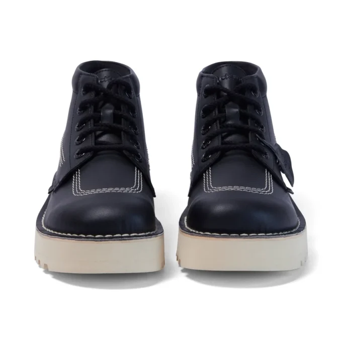 Kick Hi Stack de cuero alternativo para adultos unisex, negro
