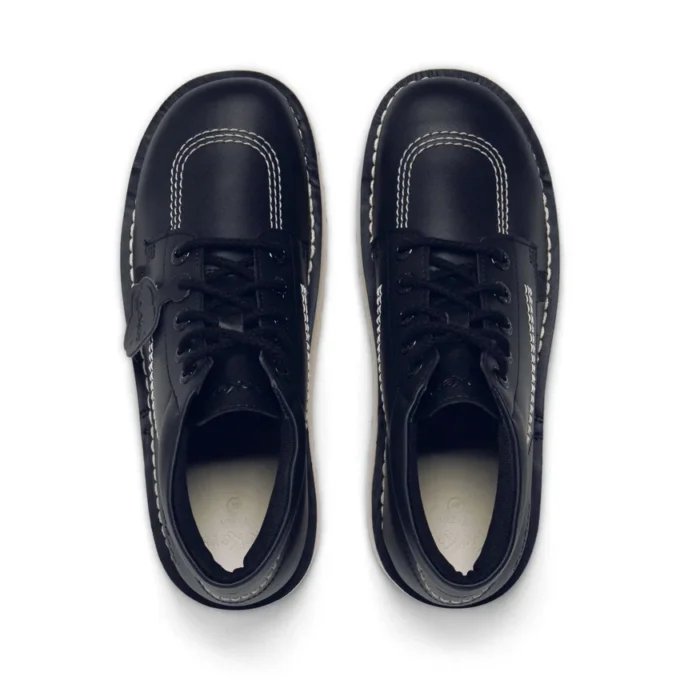 Kick Hi Stack de cuero alternativo para adultos unisex, negro
