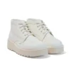 Kick Hi Stack para adultos unisex, imitación de cuero, blanco