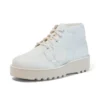 Kick Hi Stack para adultos unisex, imitación de cuero, blanco