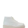 Kick Hi Stack para adultos unisex, imitación de cuero, blanco