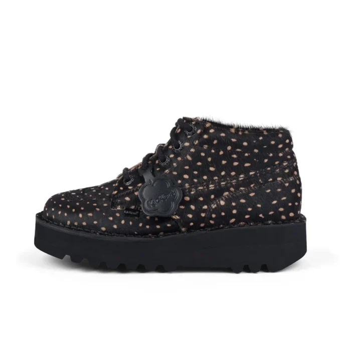 Kick Hi Stack Spot de cuero para adultos unisex, negro
