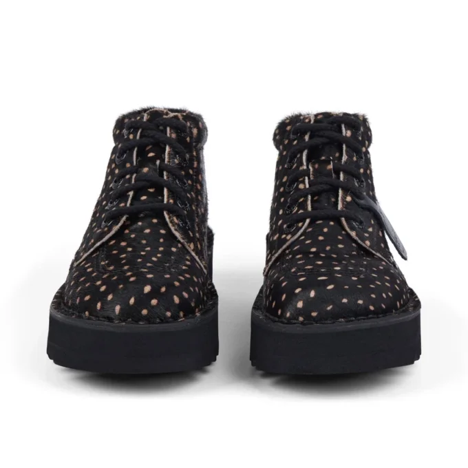 Kick Hi Stack Spot de cuero para adultos unisex, negro