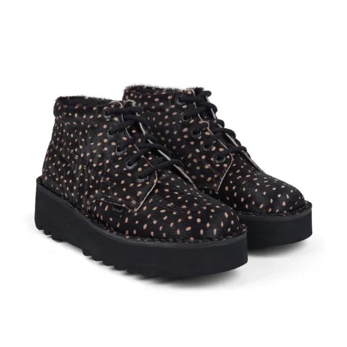Kick Hi Stack Spot de cuero para adultos unisex, negro