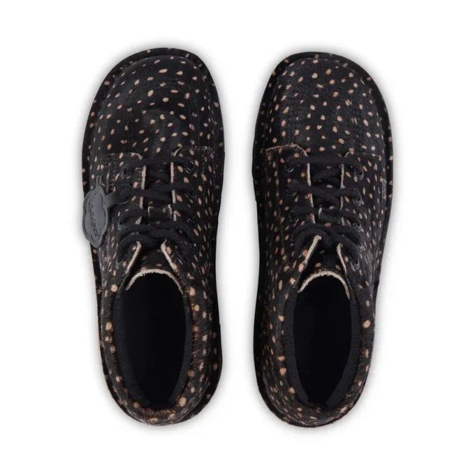 Kick Hi Stack Spot de cuero para adultos unisex, negro