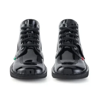 Kick Hi unisex para jóvenes en charol negro