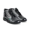 Kick Hi unisex para jóvenes en charol negro
