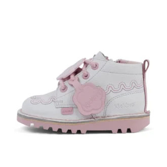 Kick Hi Wave de piel blanca para niña