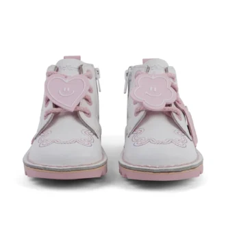 Kick Hi Wave de piel blanca para niña