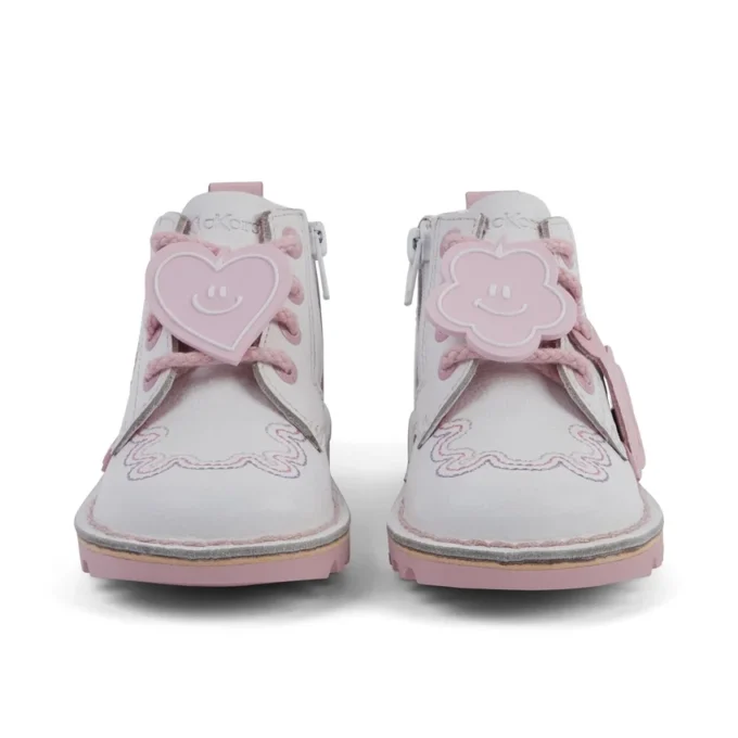 Kick Hi Wave de piel blanca para niña