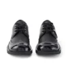 Kick Lo Brogue de cuero para mujer, negro