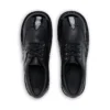 Kick Lo Brogue de cuero para mujer, negro