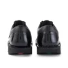 Kick Lo Brogue de cuero para mujer, negro