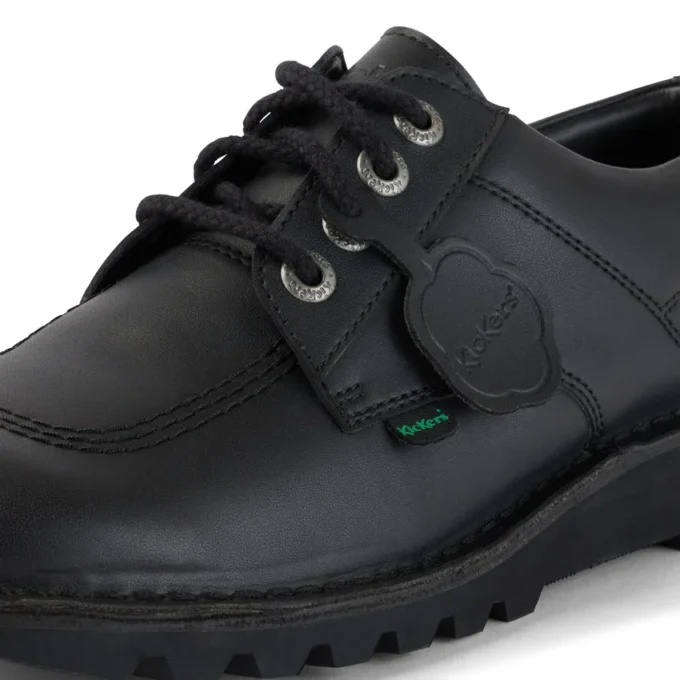 Kick Lo de cuero alternativo para adultos unisex, negro