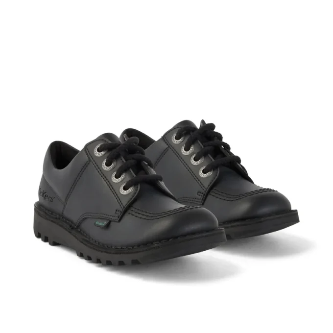 Kick Lo de cuero alternativo, unisex para niños, negro