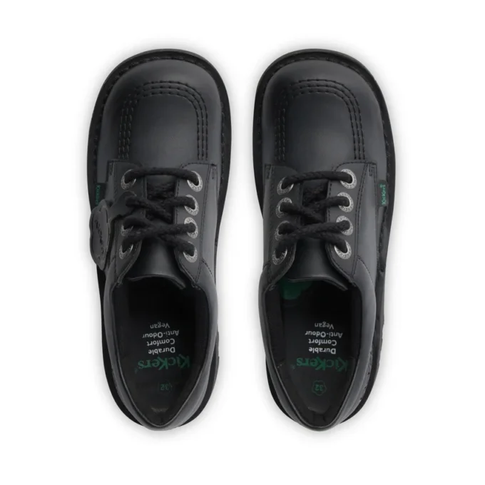 Kick Lo de cuero alternativo, unisex para niños, negro