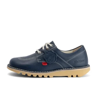 Kick Lo de cuero azul marino unisex para adultos
