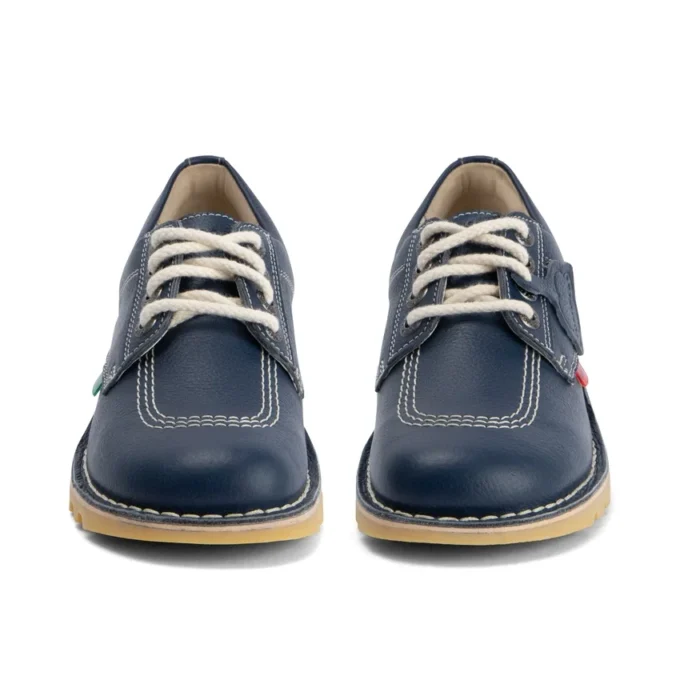 Kick Lo de cuero azul marino unisex para adultos
